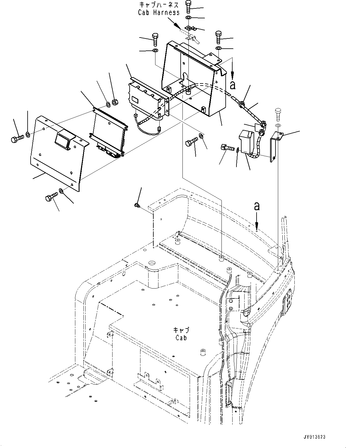 Komatsu parts book diagram for PC55MR-3 S/N 15001-UP: ? ?МЮ, KOMTRAX ’[––Ґ ?ЭГЕ ( ? ?Д ГЮѕЧЪ ?А •T)(#16501-)