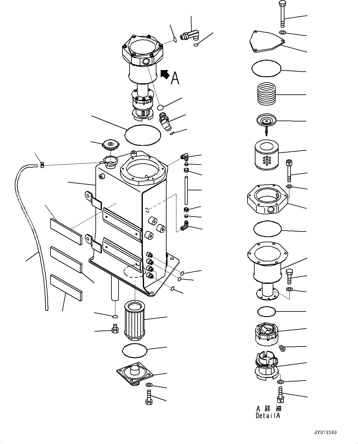 Komatsu parts book diagram for PC55MR-3 S/N 15001-UP: Ќм“ ?–ыАЭё, АЭё(#16001-16500)