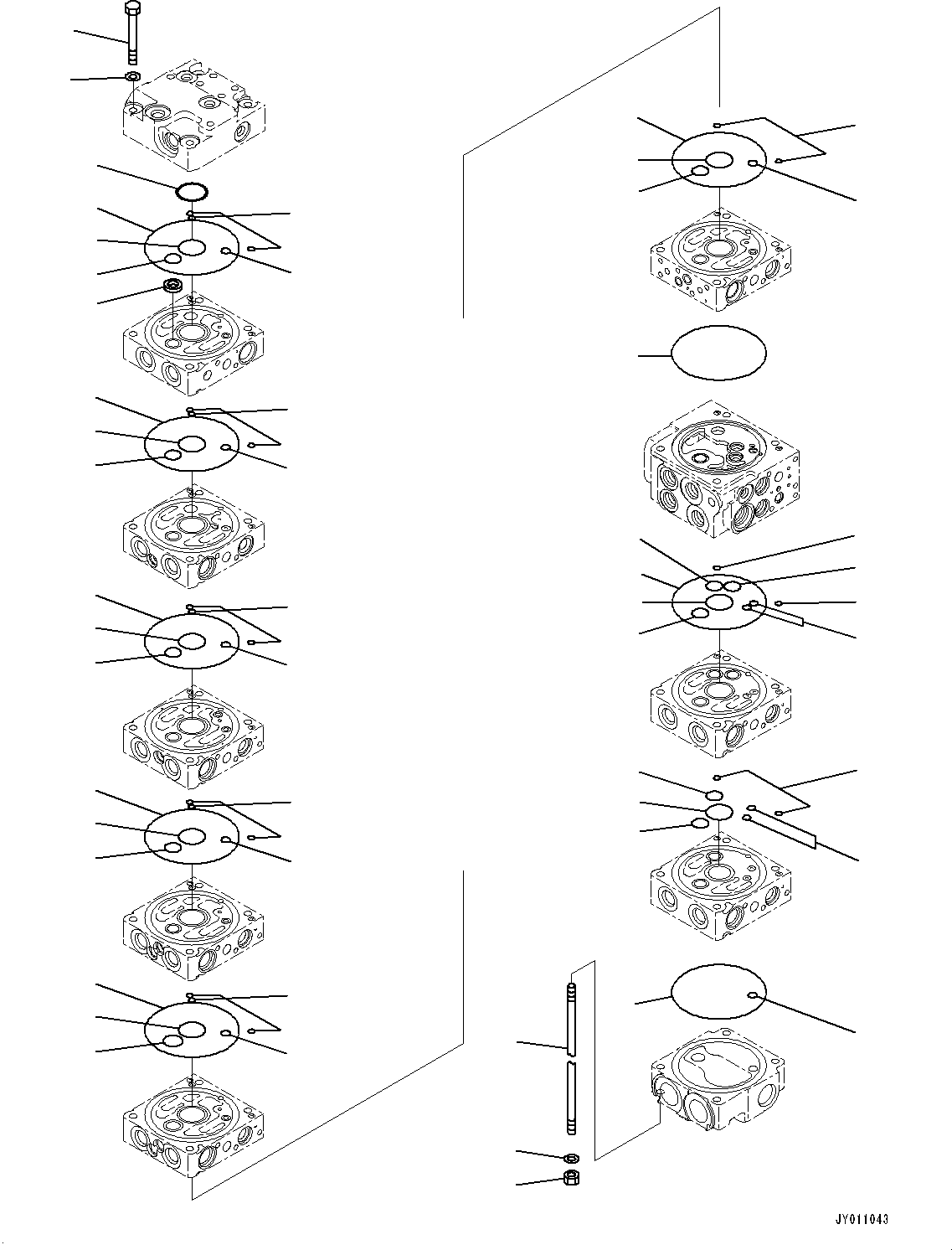 Komatsu parts book diagram for PC55MR-3 S/N 15001-UP: єЭДЫ ?Щ КЮЩМЮ, 8 КЮЩМЮ (2/21)(#16501-)