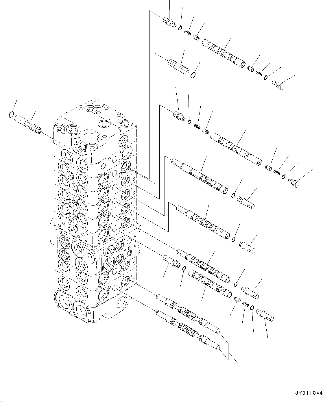 Komatsu parts book diagram for PC55MR-3 S/N 15001-UP: єЭДЫ ?Щ КЮЩМЮ, 8 КЮЩМЮ (3/21)(#16501-)