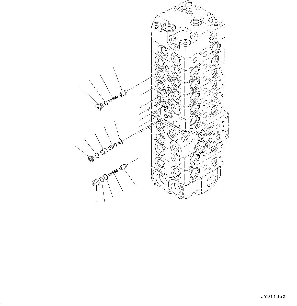 Komatsu parts book diagram for PC55MR-3 S/N 15001-UP: єЭДЫ ?Щ КЮЩМЮ, 8 КЮЩМЮ (11/21)(#16501-)