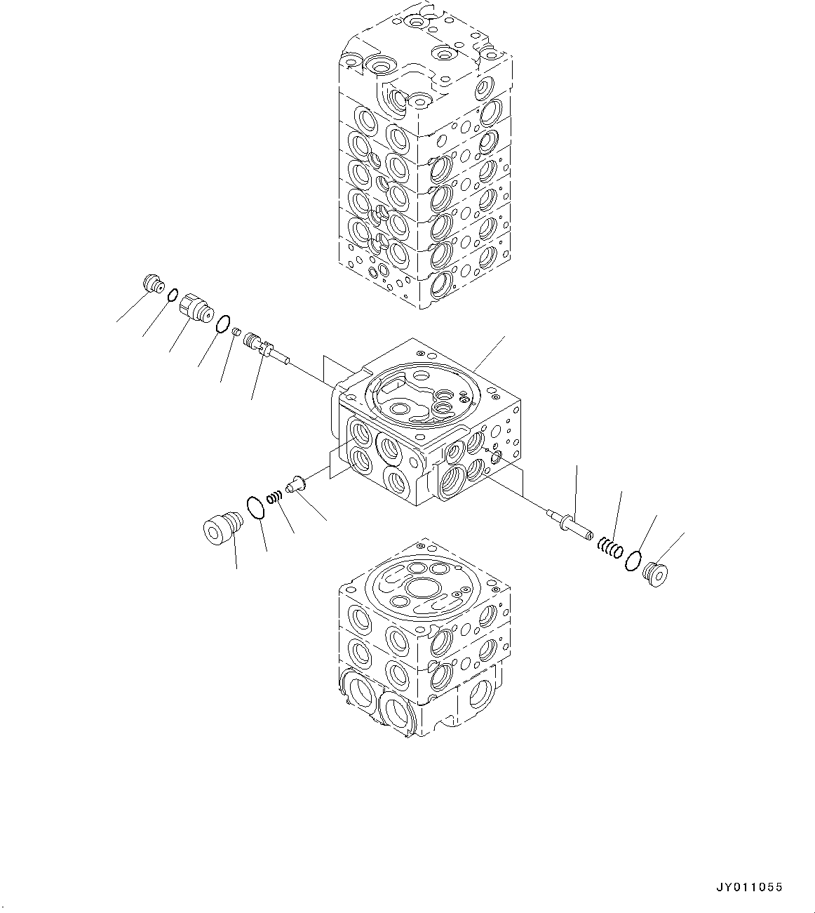Komatsu parts book diagram for PC55MR-3 S/N 15001-UP: єЭДЫ ?Щ КЮЩМЮ, 8 КЮЩМЮ (14/21)(#16501-)