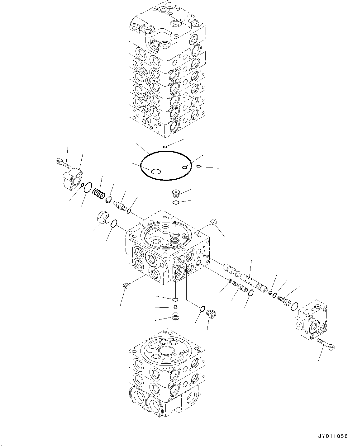 Komatsu parts book diagram for PC55MR-3 S/N 15001-UP: єЭДЫ ?Щ КЮЩМЮ, 8 КЮЩМЮ (15/21)(#16501-)