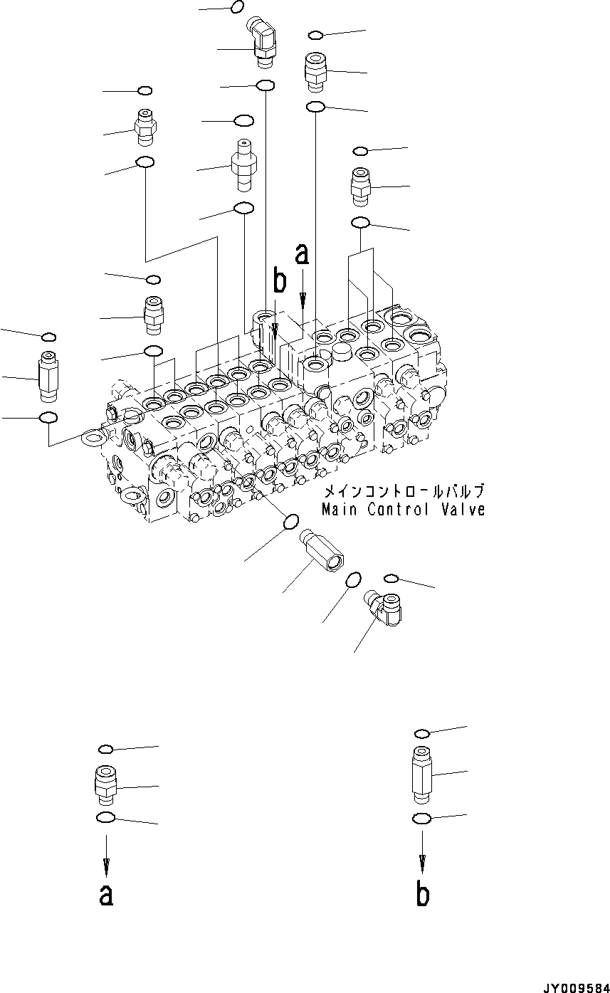 Komatsu parts book diagram for PC55MR-3 S/N 15001-UP: єЭДЫ ?Щ КЮЩМЮ, єИёГЁЭёЮ •”•I (2/3)(#15401-16000)