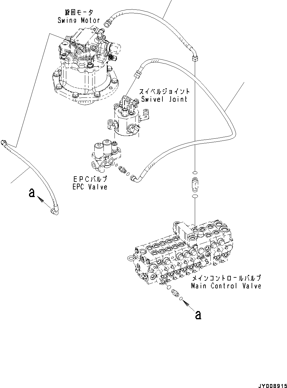 Komatsu parts book diagram for PC55MR-3 S/N 15001-UP: єЭДЫ ?Щ КЮЩМЮ, ША ?Э ”ZЉЗ(#15001-15400)