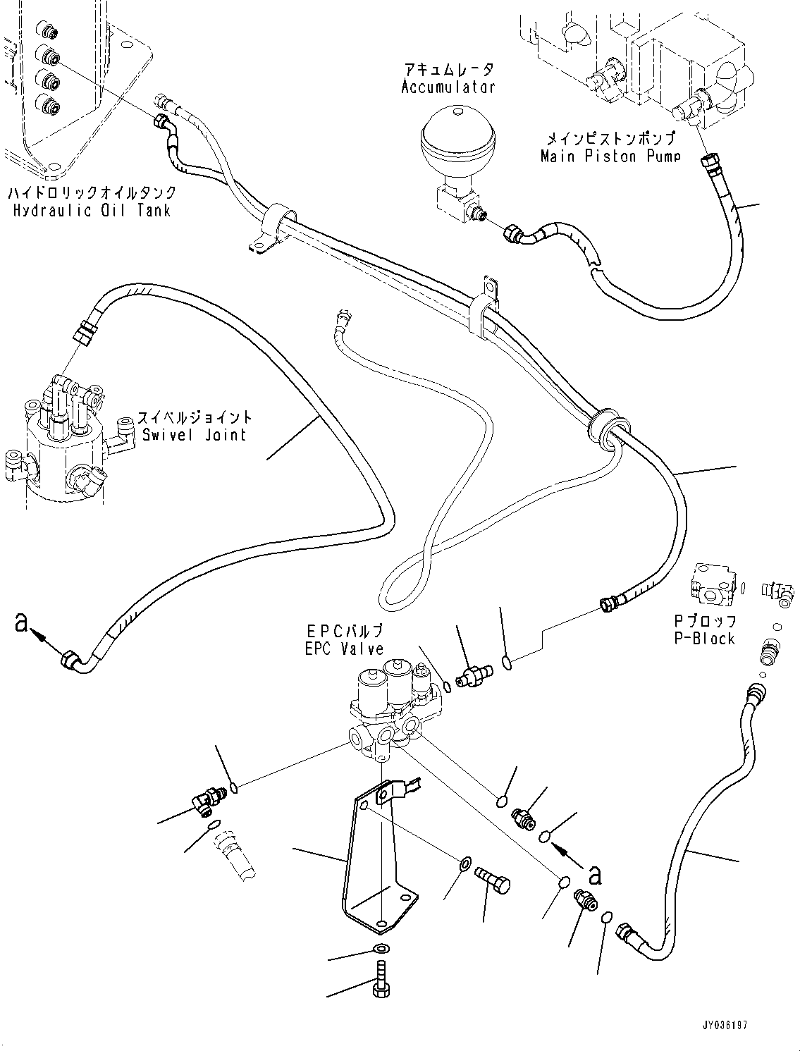 Komatsu parts book diagram for PC55MR-3 S/N 15001-UP: єЭДЫ ?Щ КЮЩМЮ, їЪЙІДЮ КЮЩМЮ ”ZЉЗ(#15401-16000)