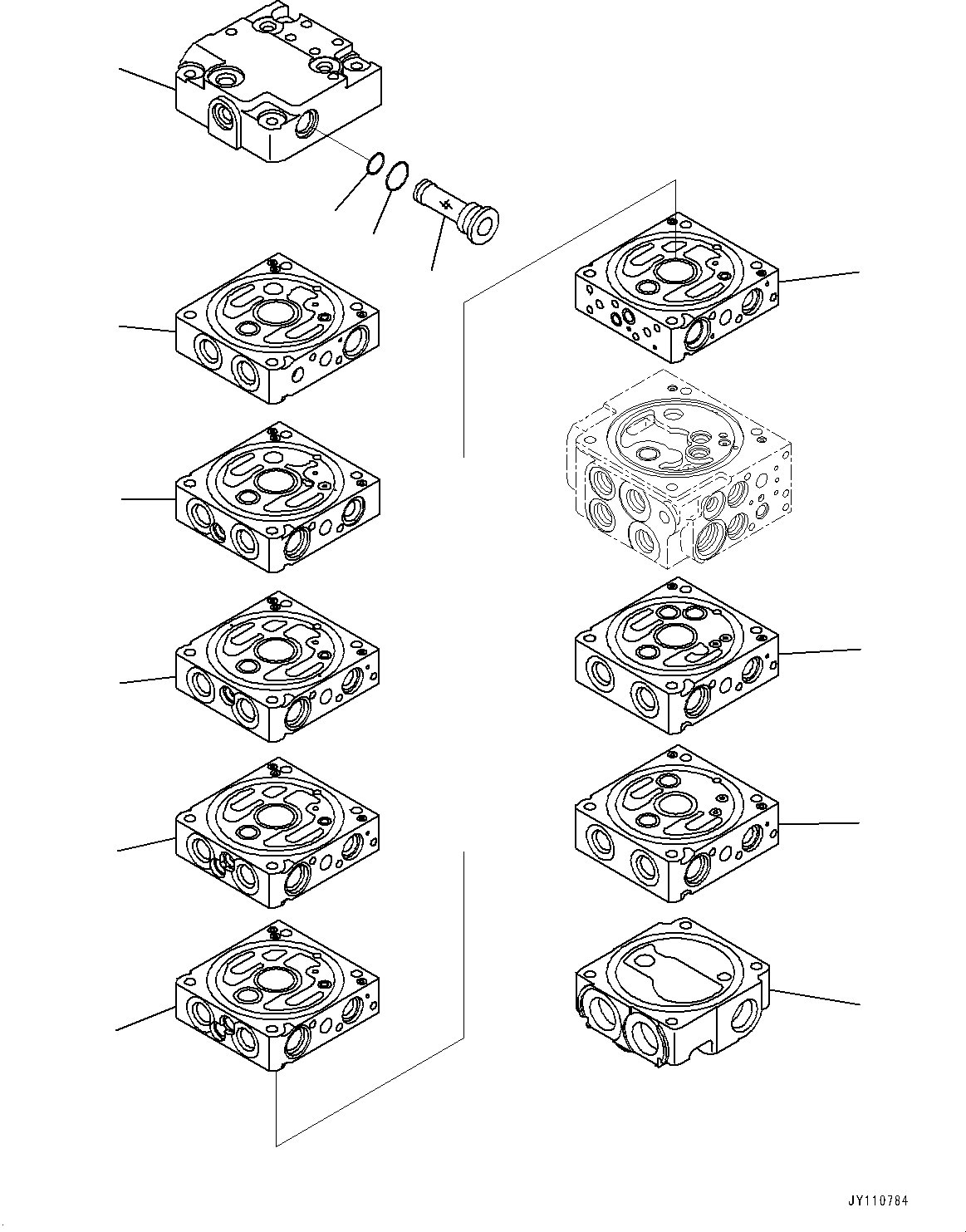 Komatsu parts book diagram for PC55MR-3 S/N 15001-UP: єЭДЫ ?Щ КЮЩМЮ, 8 КЮЩМЮ (1/21)(#19731-)