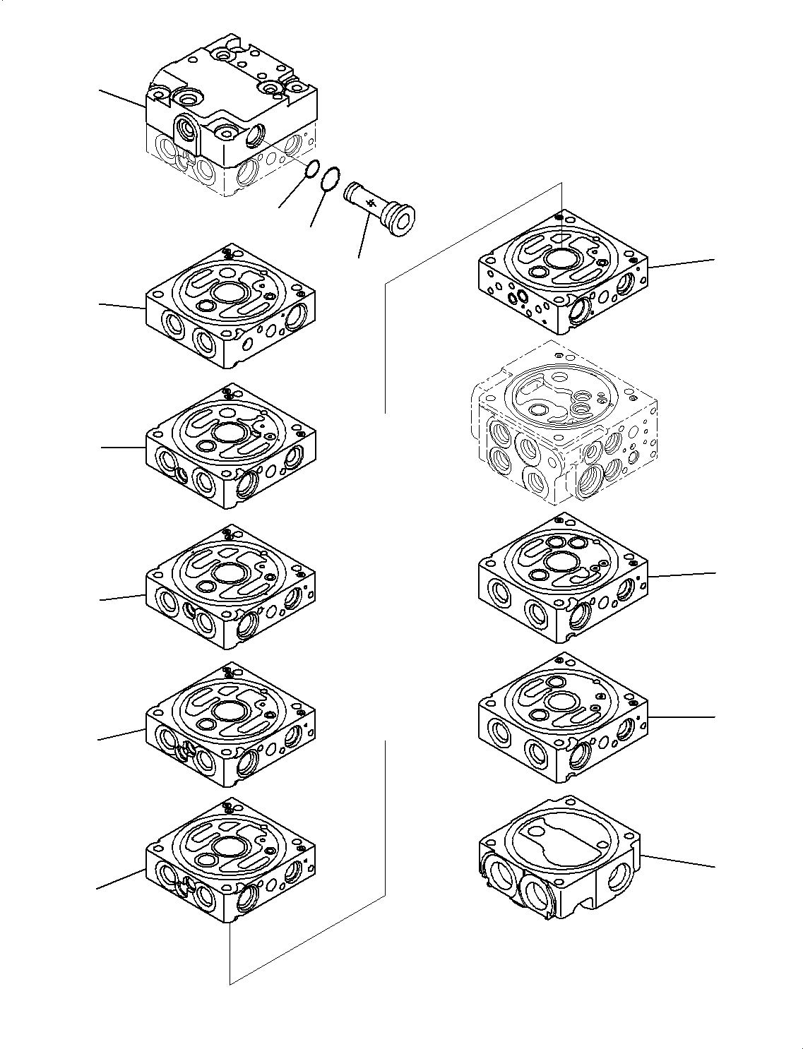 Komatsu parts book diagram for PC55MR-3 S/N 15001-UP: єЭДЫ ?Щ КЮЩМЮ, 9 КЮЩМЮ (1/23)(#16501-)