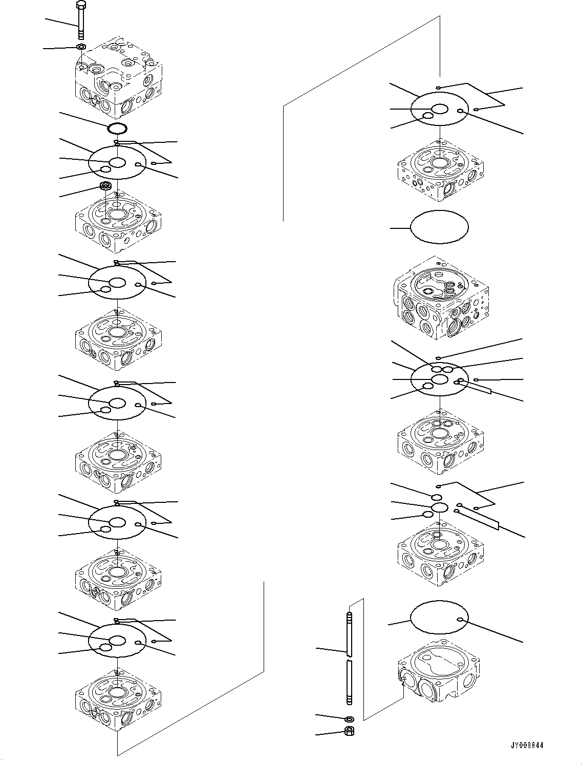 Komatsu parts book diagram for PC55MR-3 S/N 15001-UP: єЭДЫ ?Щ КЮЩМЮ, 9 КЮЩМЮ (2/23)(#16501-)