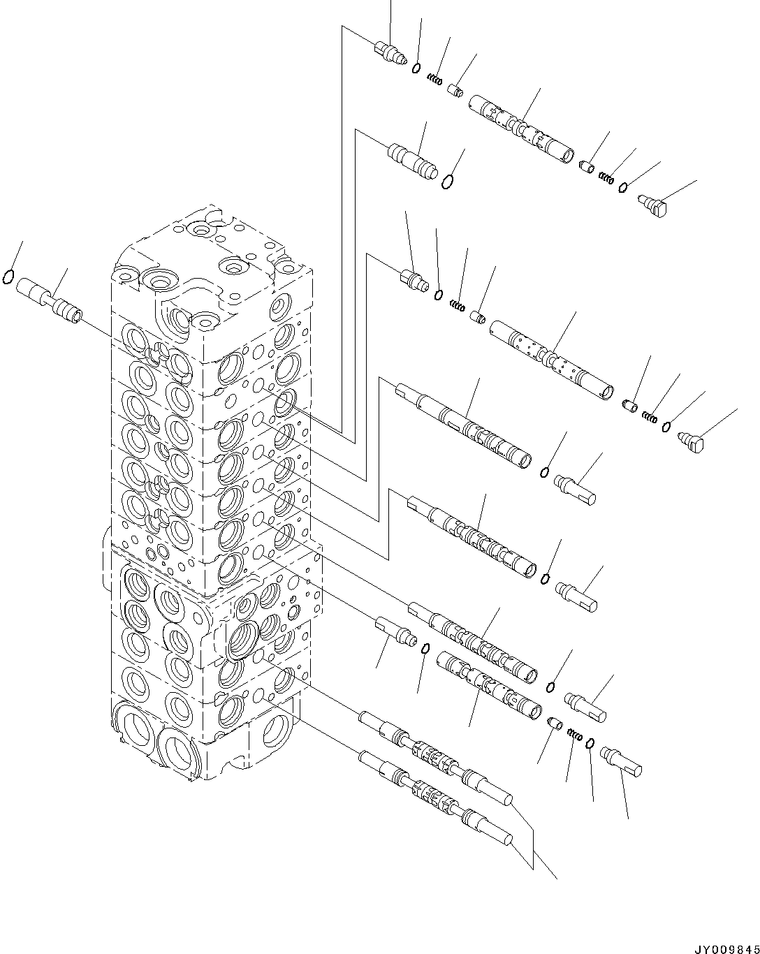 Komatsu parts book diagram for PC55MR-3 S/N 15001-UP: єЭДЫ ?Щ КЮЩМЮ, 9 КЮЩМЮ (3/23)(#16501-)