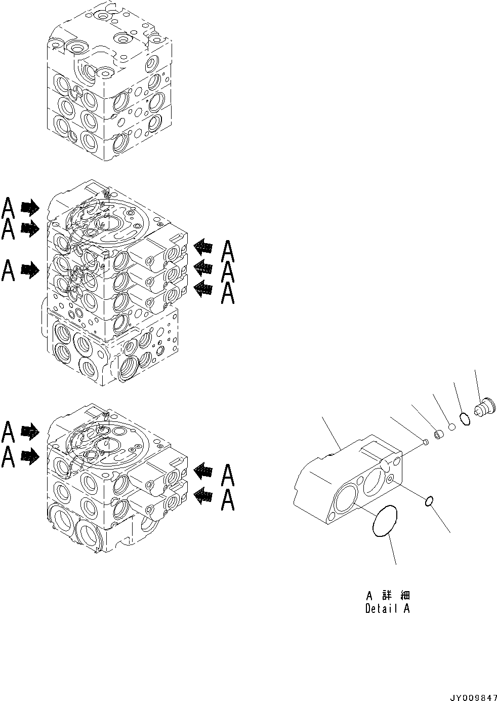 Komatsu parts book diagram for PC55MR-3 S/N 15001-UP: єЭДЫ ?Щ КЮЩМЮ, 9 КЮЩМЮ (5/23)(#16501-)