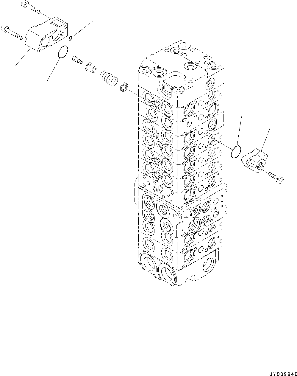 Komatsu parts book diagram for PC55MR-3 S/N 15001-UP: єЭДЫ ?Щ КЮЩМЮ, 9 КЮЩМЮ (8/23)(#16501-)