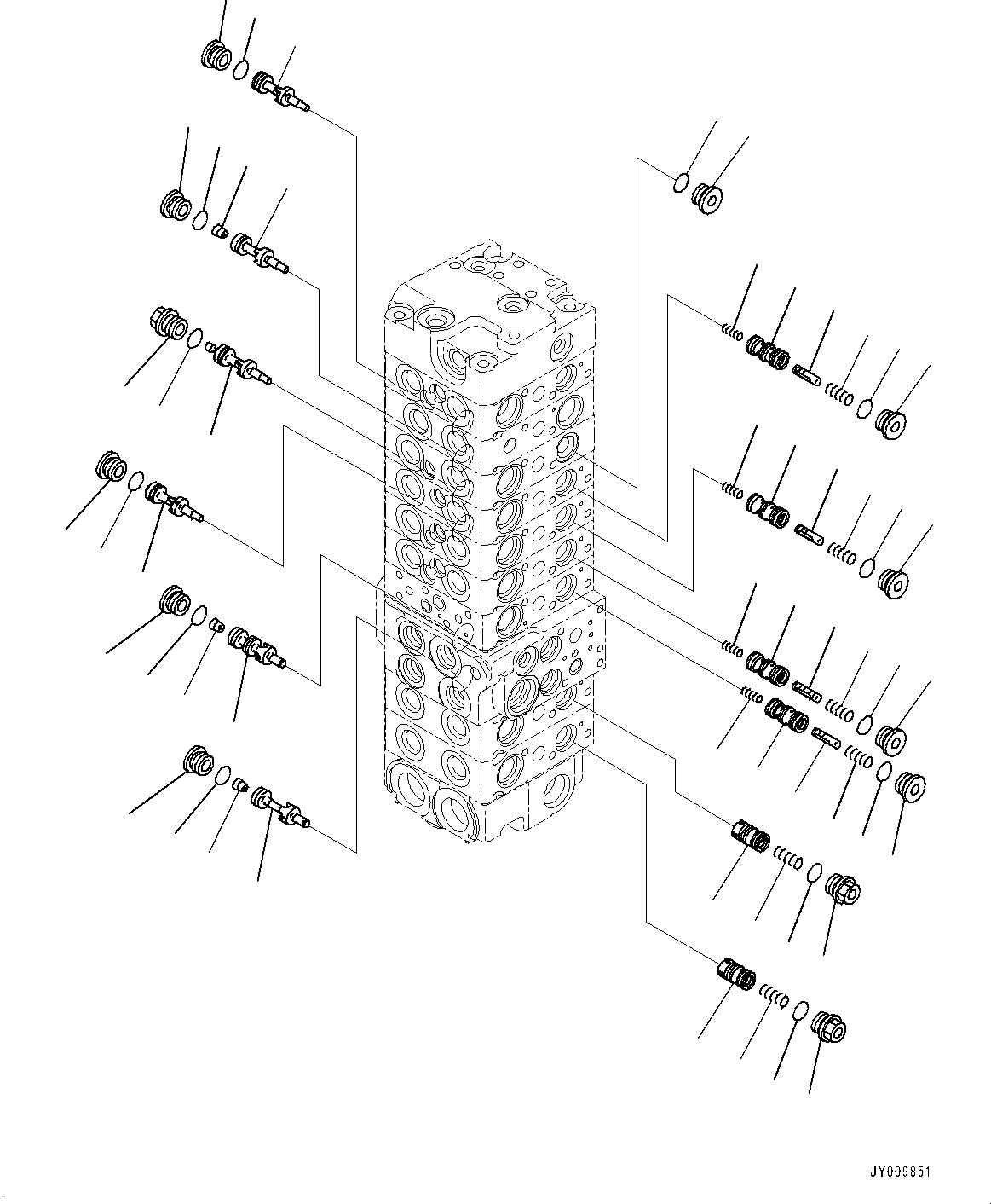 Komatsu parts book diagram for PC55MR-3 S/N 15001-UP: єЭДЫ ?Щ КЮЩМЮ, 9 КЮЩМЮ (12/23)(#16501-)