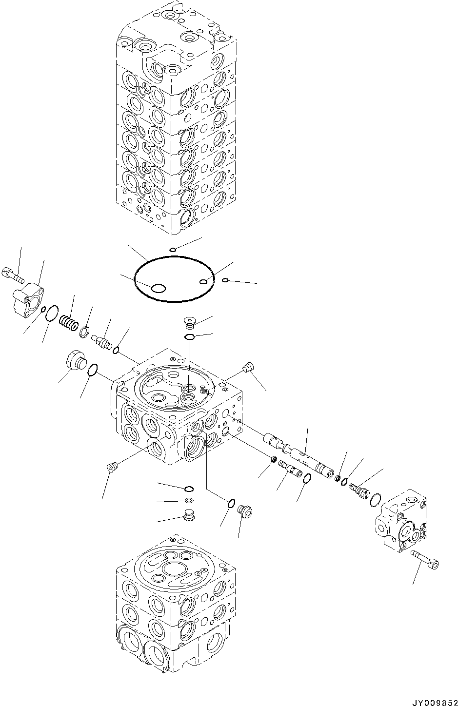 Komatsu parts book diagram for PC55MR-3 S/N 15001-UP: єЭДЫ ?Щ КЮЩМЮ, 9 КЮЩМЮ (15/23)(#16501-)