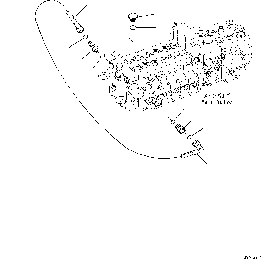 Komatsu parts book diagram for PC55MR-3 S/N 15001-UP: єЭДЫ ?Щ КЮЩМЮ, єИёГЁЭёЮ •”•I, ‘ќђЭКЮЩМЮ (9 ЅМЯ ?Щ, 1 ? ?ЛЮЅКЮЩМЮ)(#16001-16500)
