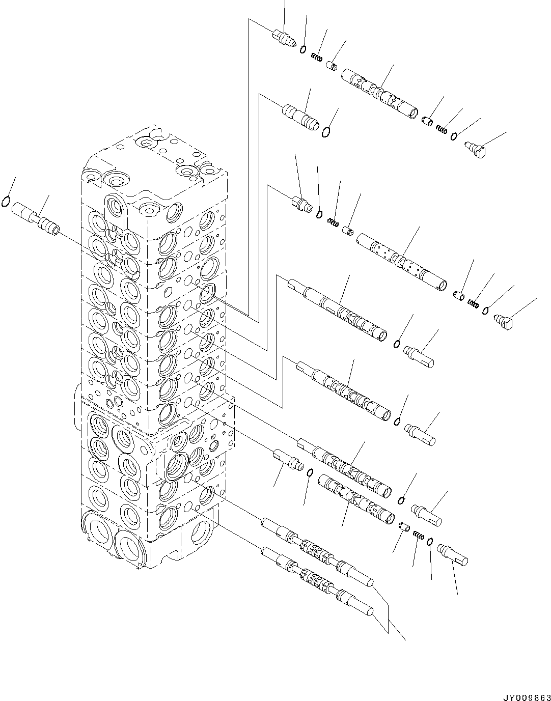 Komatsu parts book diagram for PC55MR-3 S/N 15001-UP: єЭДЫ ?Щ КЮЩМЮ, 10 КЮЩМЮ (3/25)(#16501-)