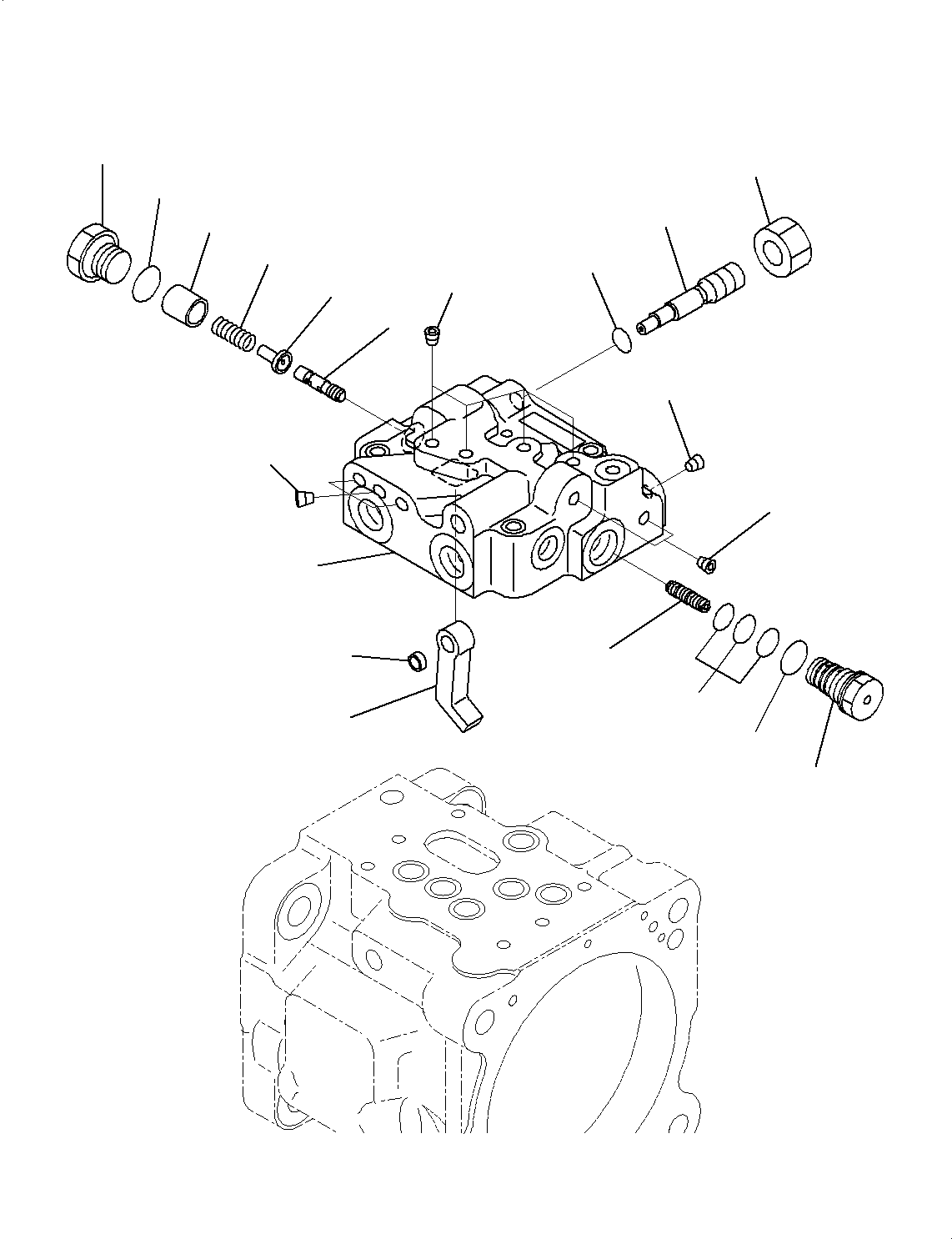 Komatsu parts book diagram for PC55MR-3 S/N 15001-UP: –ы€іОЯЭМЯ, ЛЯЅДЭ ОЯЭМЯ (3/6) (ґ ?єЭ •T)(#15001-15414)