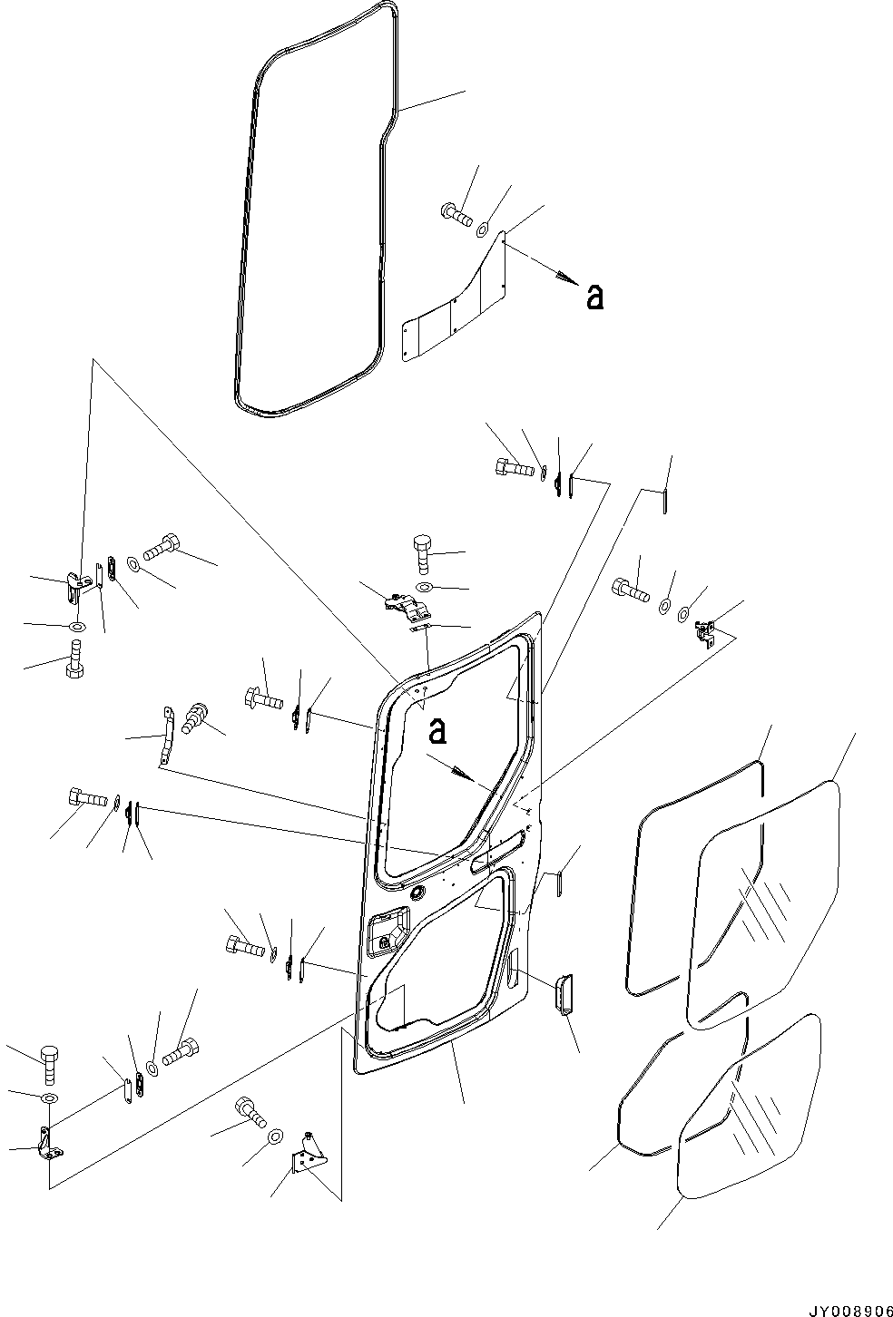 Komatsu parts book diagram for PC55MR-3 S/N 15001-UP: ? ?МЮ, ДЮ ?(#15001-16000)