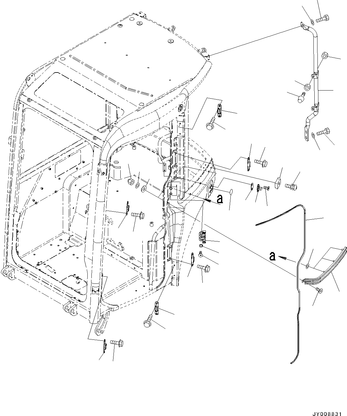 Komatsu parts book diagram for PC55MR-3 S/N 15001-UP: ? ?МЮ,  ? ?МЯЭ ЫЇёҐДЮ ?  ? ?ЇБ(#16501-)