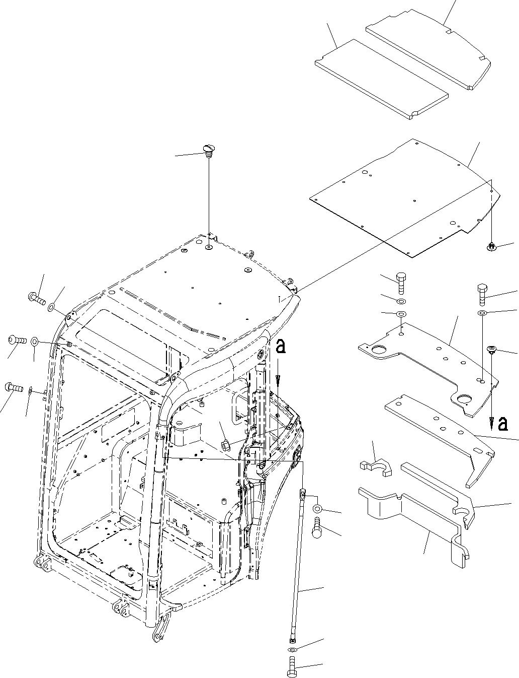 Komatsu parts book diagram for PC55MR-3 S/N 15001-UP: ? ?МЮ,  ? ?МЮ“а•”•I, ШФ ?  ?КЮ ?(#15001-16000)