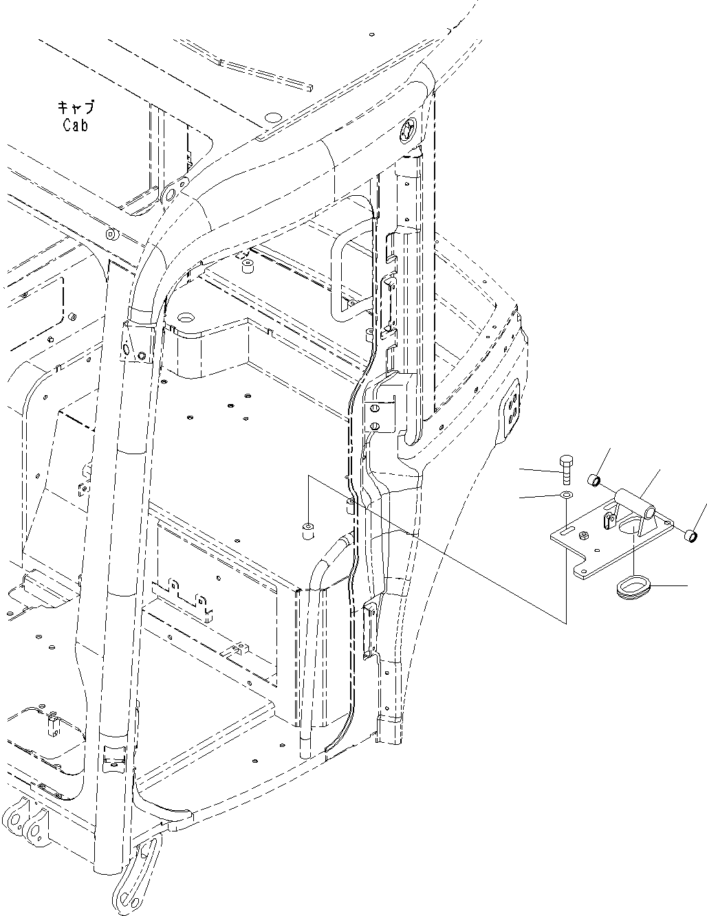 Komatsu parts book diagram for PC55MR-3 S/N 15001-UP: ? ?МЮ, МЫ ?, НЮ ?Ѕ(#16001-16500)