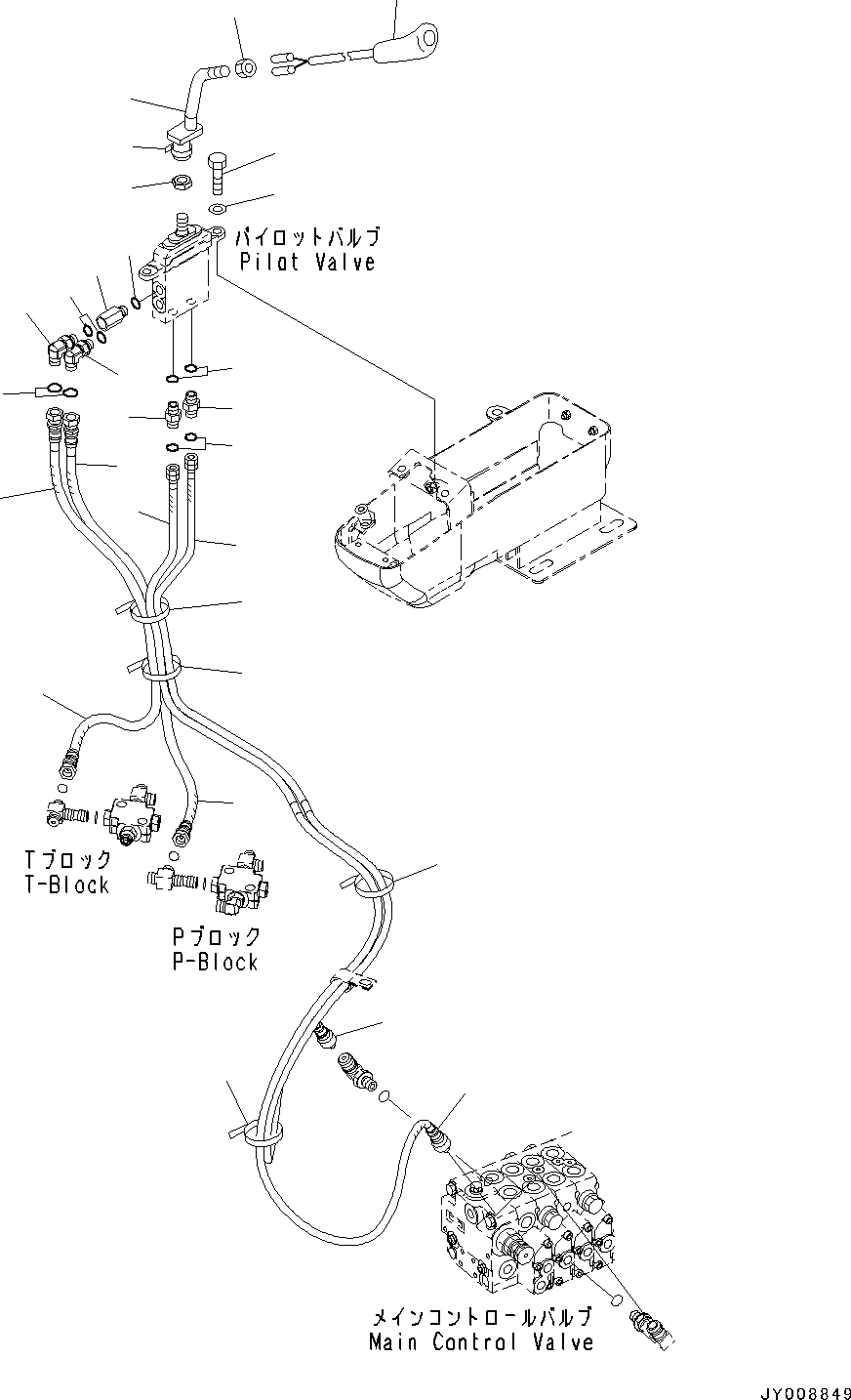 Komatsu parts book diagram for PC55MR-3 S/N 15001-UP: ? ?МЮ, МЮЪ ?ДЮ ‘ЂЌм ЪКЮ ?(#16501-)