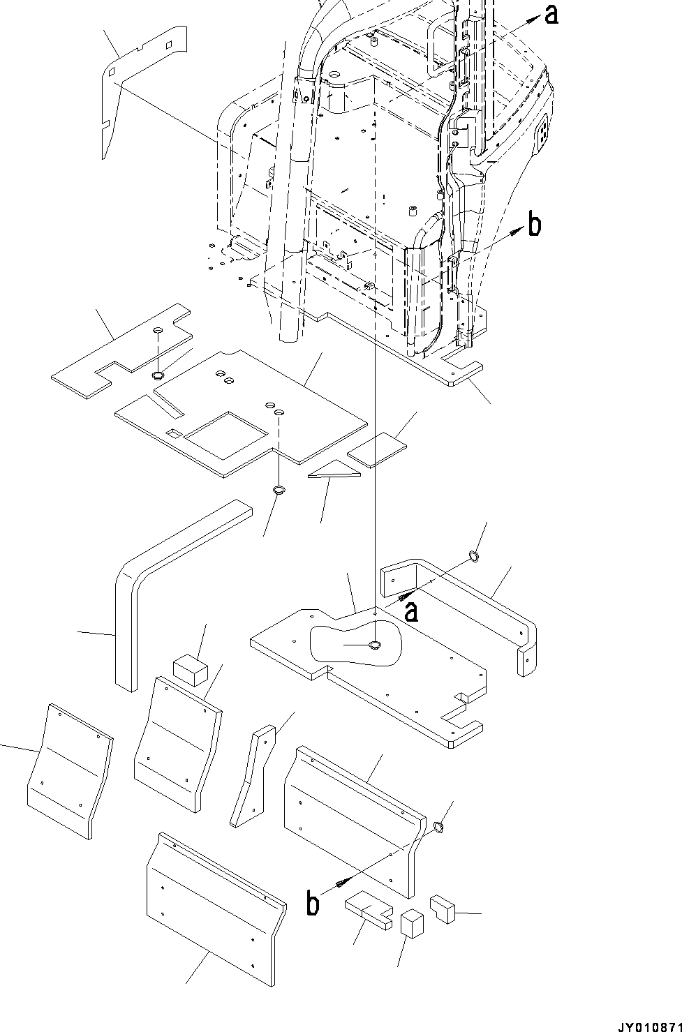 Komatsu parts book diagram for PC55MR-3 S/N 15001-UP: ? ?МЮ, МЫ ?, ‰є•” ј ?Д(#15001-16000)