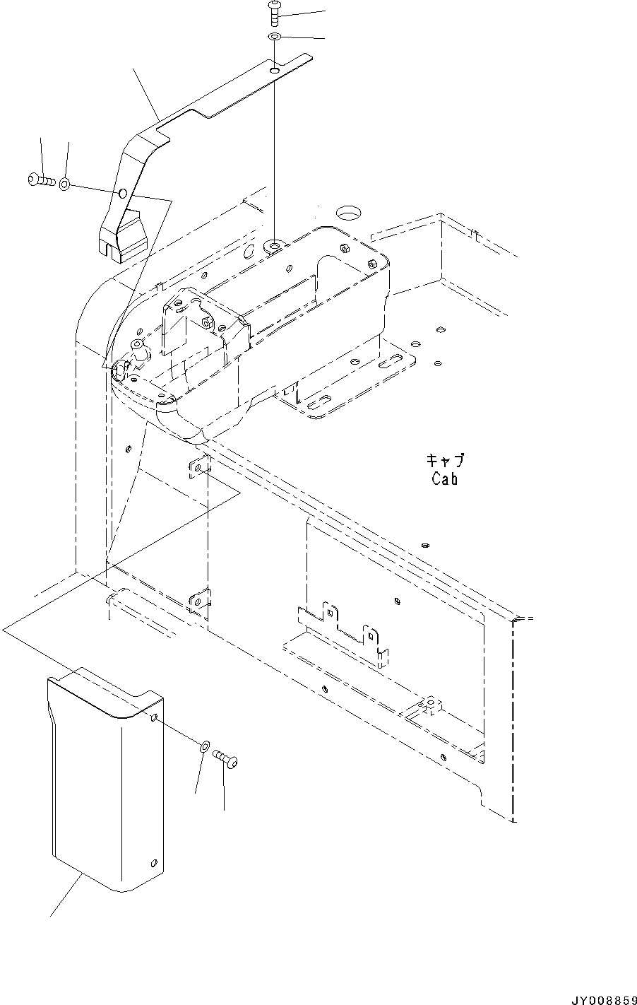 Komatsu parts book diagram for PC55MR-3 S/N 15001-UP: ? ?МЮ,  ? ?МЮ“а•”•I, МЫ ?  ?КЮ ?(#16501-)