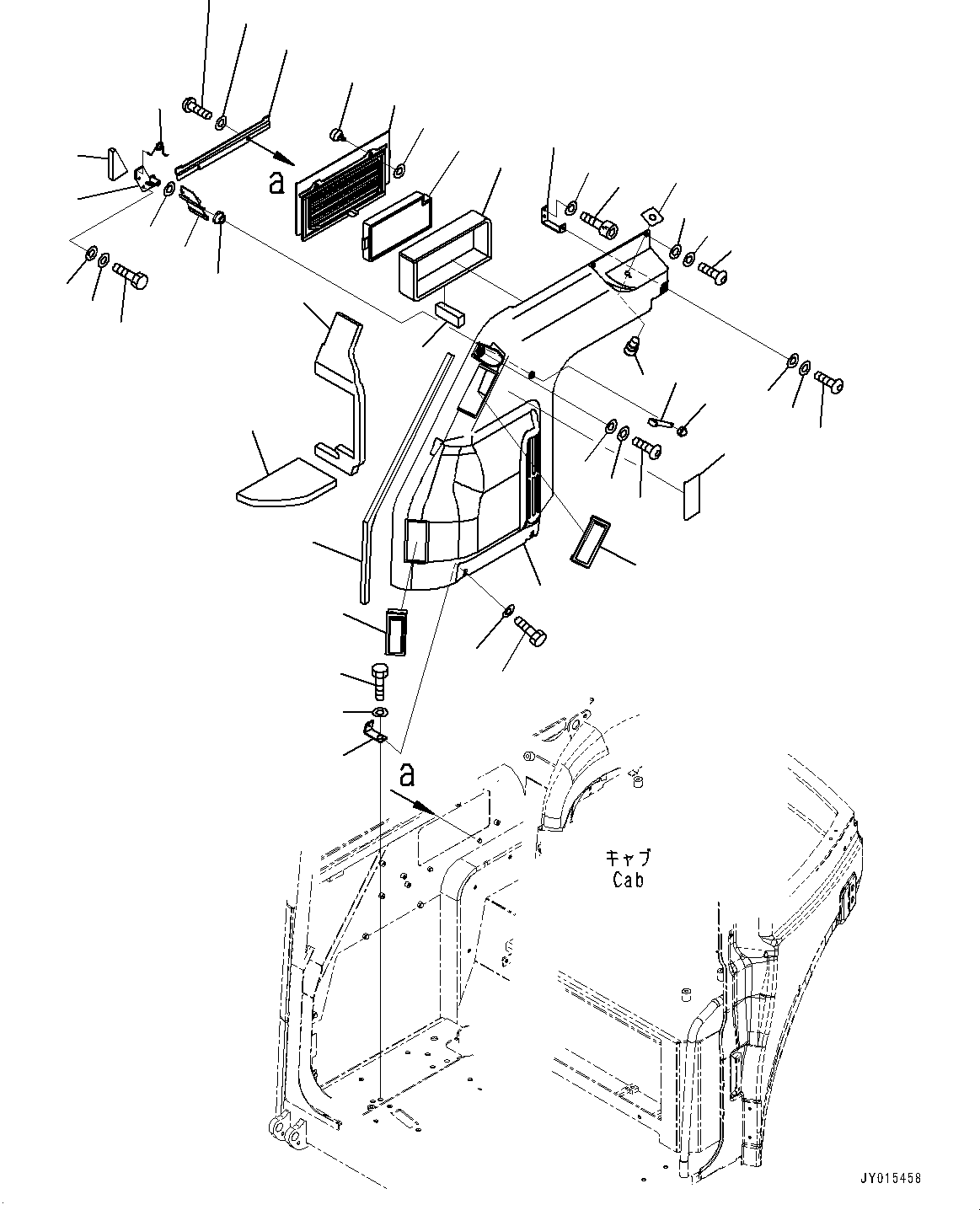 Komatsu parts book diagram for PC55MR-3 S/N 15001-UP: ? ?МЮ, Л ?А АЮёД(#16501-)
