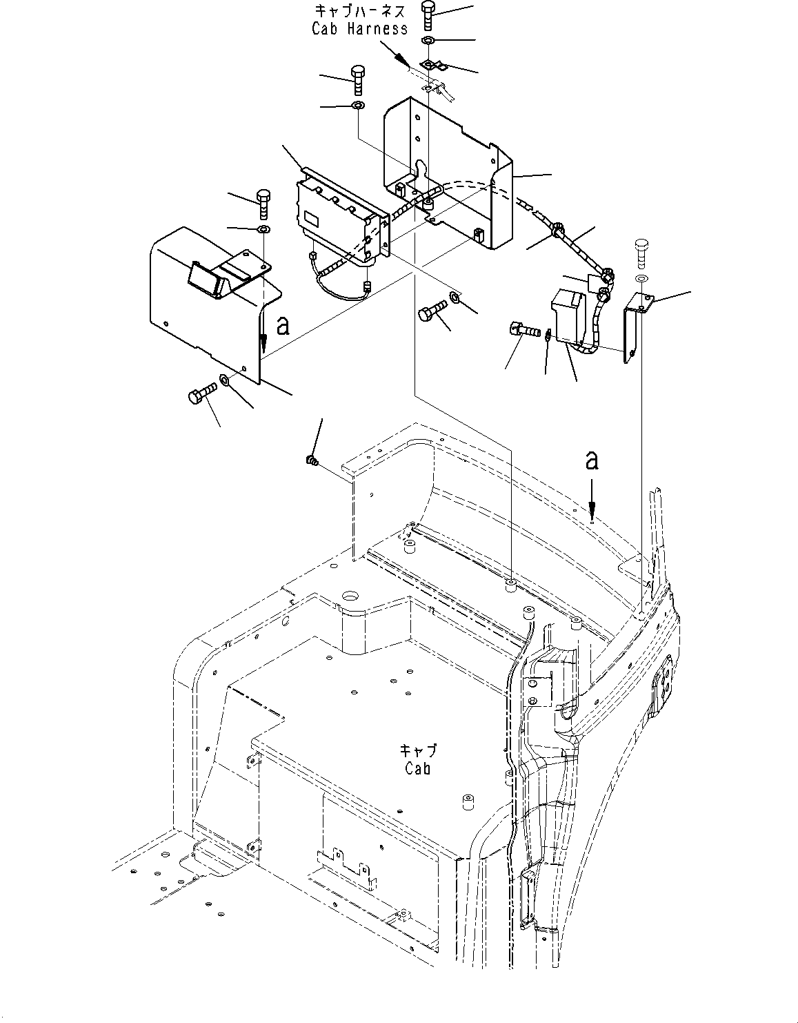 Komatsu parts book diagram for PC55MR-3 S/N 15001-UP: ? ?МЮ, KOMTRAX ’[––Ґ ?ЭГЕ(#16501-)