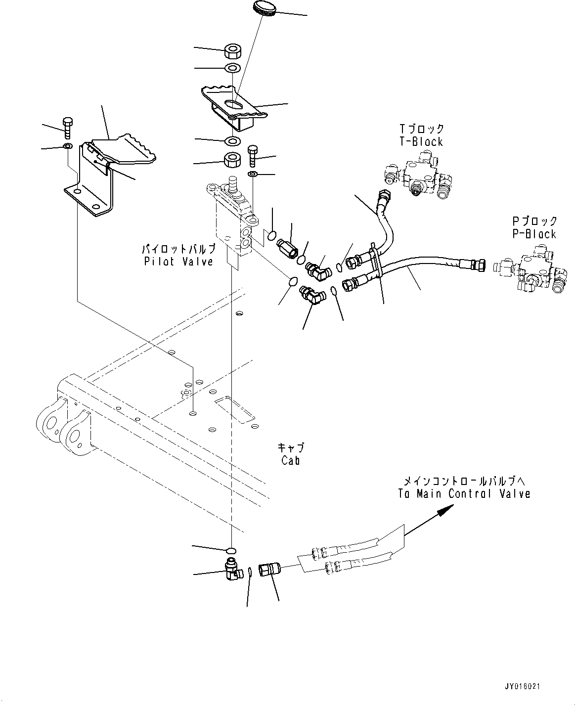 Komatsu parts book diagram for PC55MR-3 S/N 15001-UP: ? ?МЮ, МЮ ?С ЅІЭёЮ єЭДЫ ?Щ(#16501-)