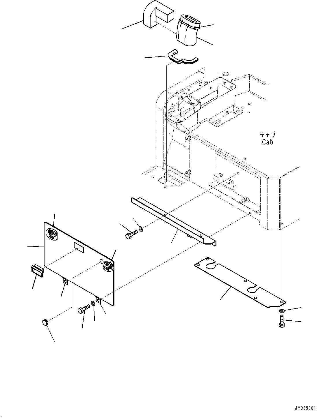 Komatsu parts book diagram for PC55MR-3 S/N 15001-UP: ? ?МЮ,  ?КЮ ?(#16501-)