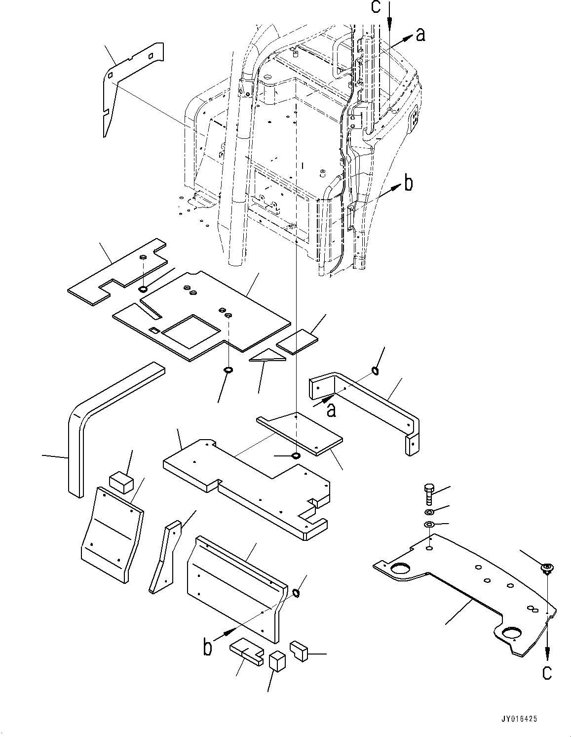 Komatsu parts book diagram for PC55MR-3 S/N 15001-UP: ? ?МЮ, МЫ ?, ‰є•” ј ?Д(#16501-)