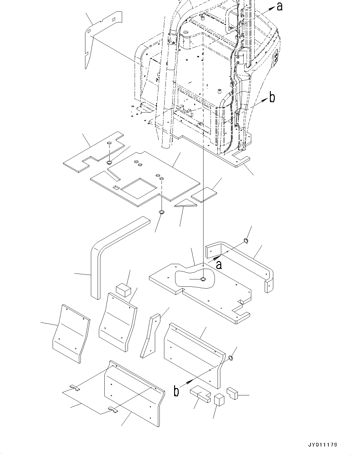 Komatsu parts book diagram for PC55MR-3 S/N 15001-UP: ? ?МЮ, МЫ ?, ‰є•” ј ?Д(#15001-16000)