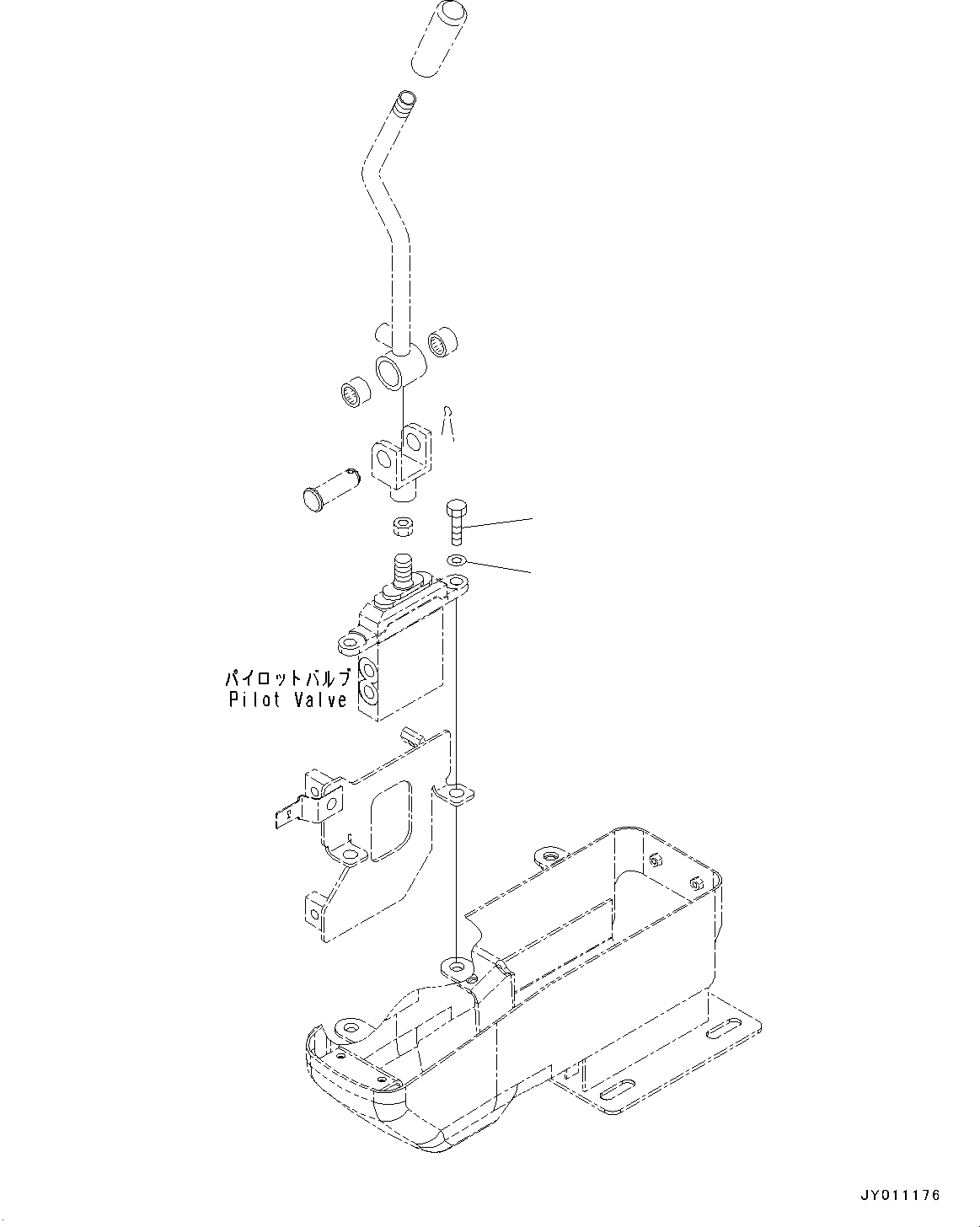 Komatsu parts book diagram for PC55MR-3 S/N 15001-UP: ? ?МЮ, КЯІЫЇД КЮЩМЮЋж•T‚Ї(#16029-16500)