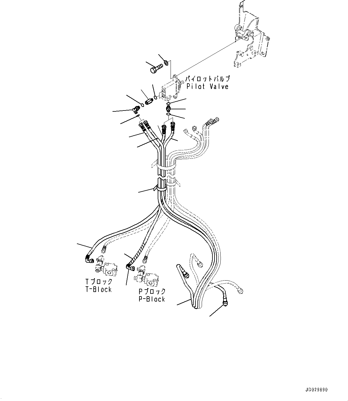 Komatsu parts book diagram for PC55MR-3 S/N 15001-UP: ? ?МЮ,  ?ёБ ?ґ ?А ‘ЂЌм”ZЉЗ(#16501-)