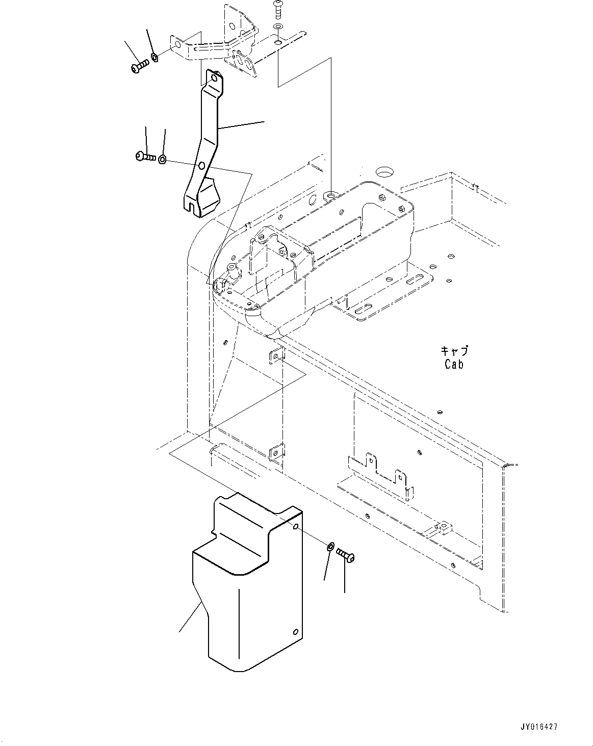 Komatsu parts book diagram for PC55MR-3 S/N 15001-UP: ? ?МЮ,  ? ?МЮ“а•”•I, МЫ ?  ?КЮ ? (КЯЬ ?  ?ЭёЮЩ КЯЬ ? БЩД МЮЪ ?ДЮ •T)(#16501-)