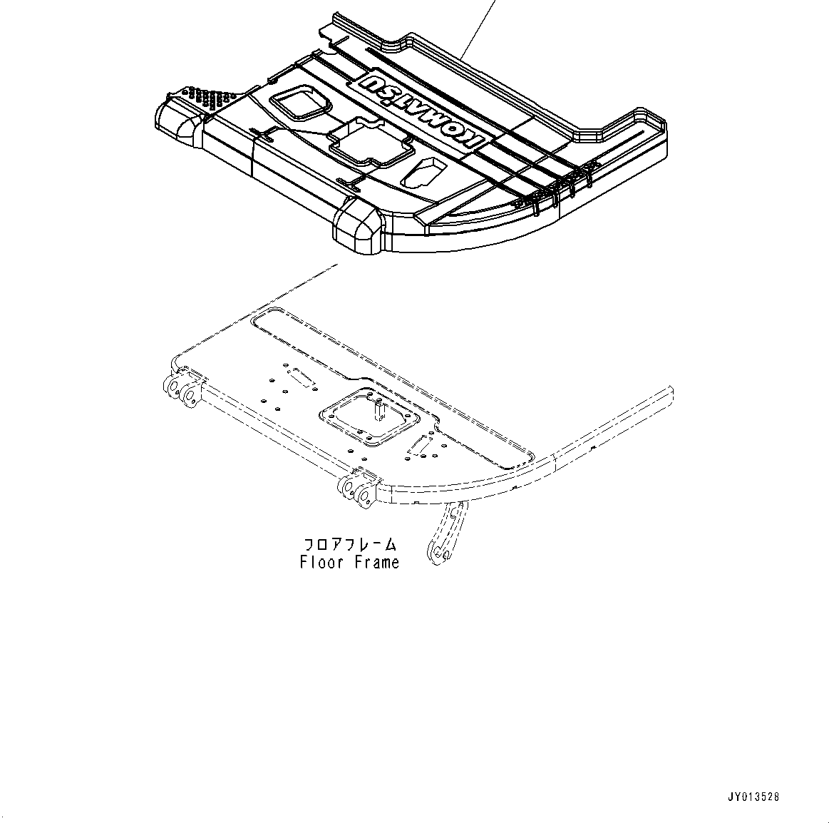 Komatsu parts book diagram for PC55MR-3 S/N 15001-UP: МЫ ? ПЇД, (1‘ќђЭ  ?ёБ ?ґ ?А”ZЉЗ,  ? ?МЮ Л ?А •T, ROPS  ? ?ЙЛЯ, МЯЧЅБЇё  ? ?ЙЛЯ —P)(#15001-)