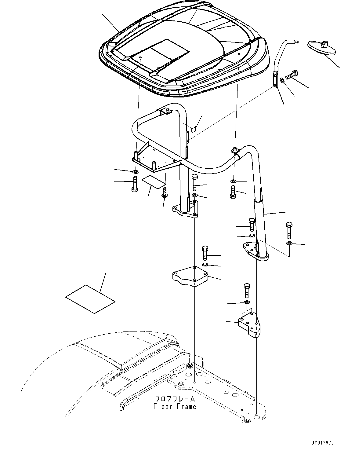 Komatsu parts book diagram for PC55MR-3 S/N 15001-UP: ? ?ЙЛЯ, (МЯЧЅБЇё  ? ?ЙЛЯ —P)(#15001-)