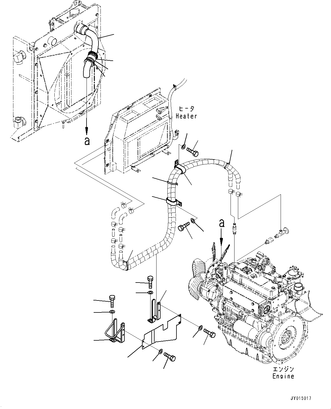 Komatsu parts book diagram for PC55MR-3 S/N 15001-UP: ? ?МЮ Л ?А, (#15427-16000)