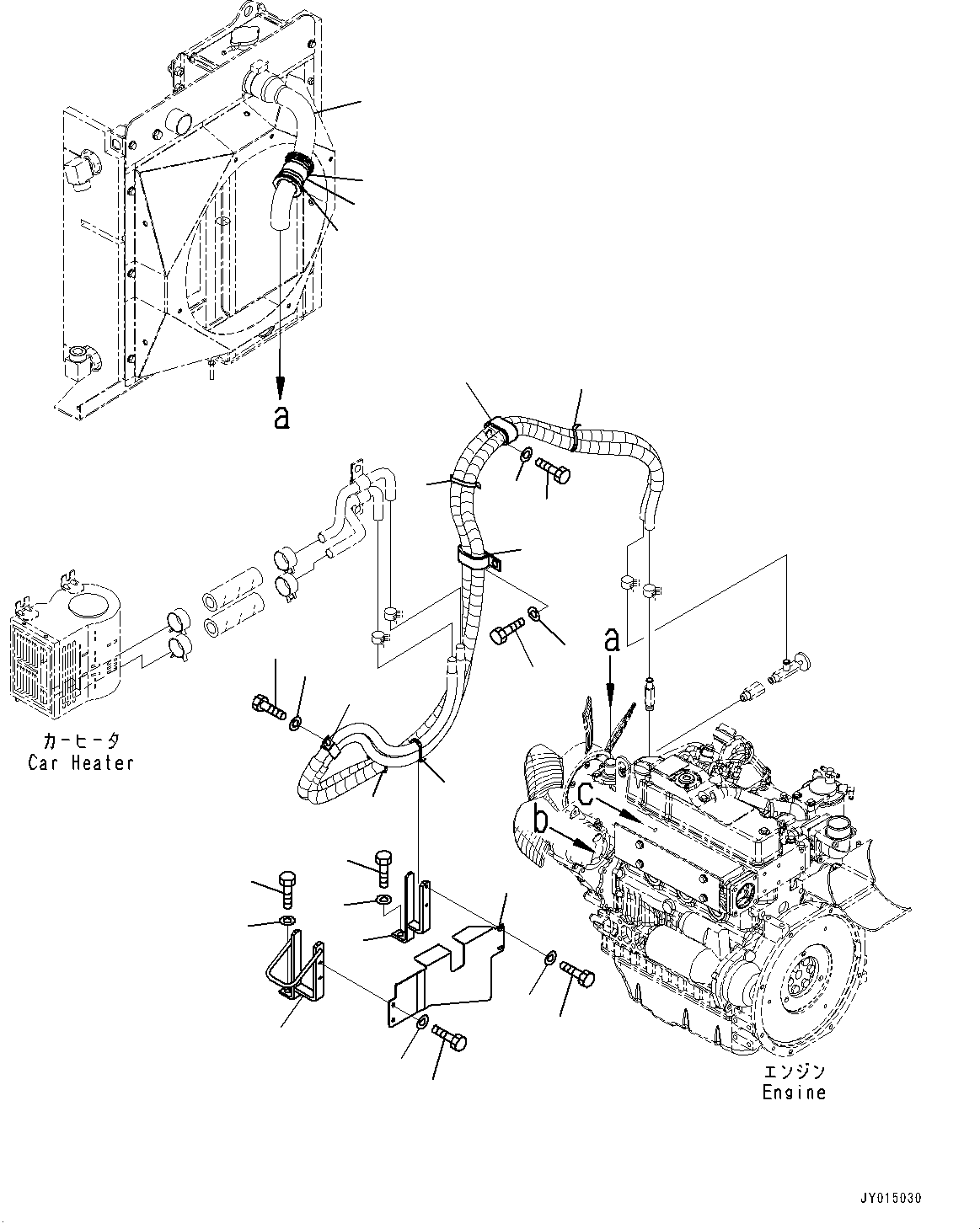 Komatsu parts book diagram for PC55MR-3 S/N 15001-UP: Л ?А ХЖЇД, (#15427-)