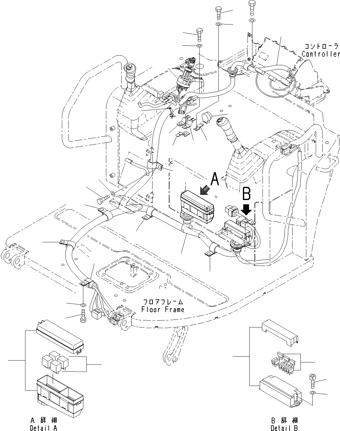 Komatsu parts book diagram for PC55MR-3 S/N 15001-UP: МЫ ? МЪ ?С, Ќм‹Ж‹@ҐЅГ ?ШЭёЮ єЭДЫ ?Щ ЬІФШЭёЮК ?ИЅ (КЯЬ ?  ?ЭёЮЩ КЯЬ ? БЩД МЮЪ ?ДЮ)(#15001-16000)