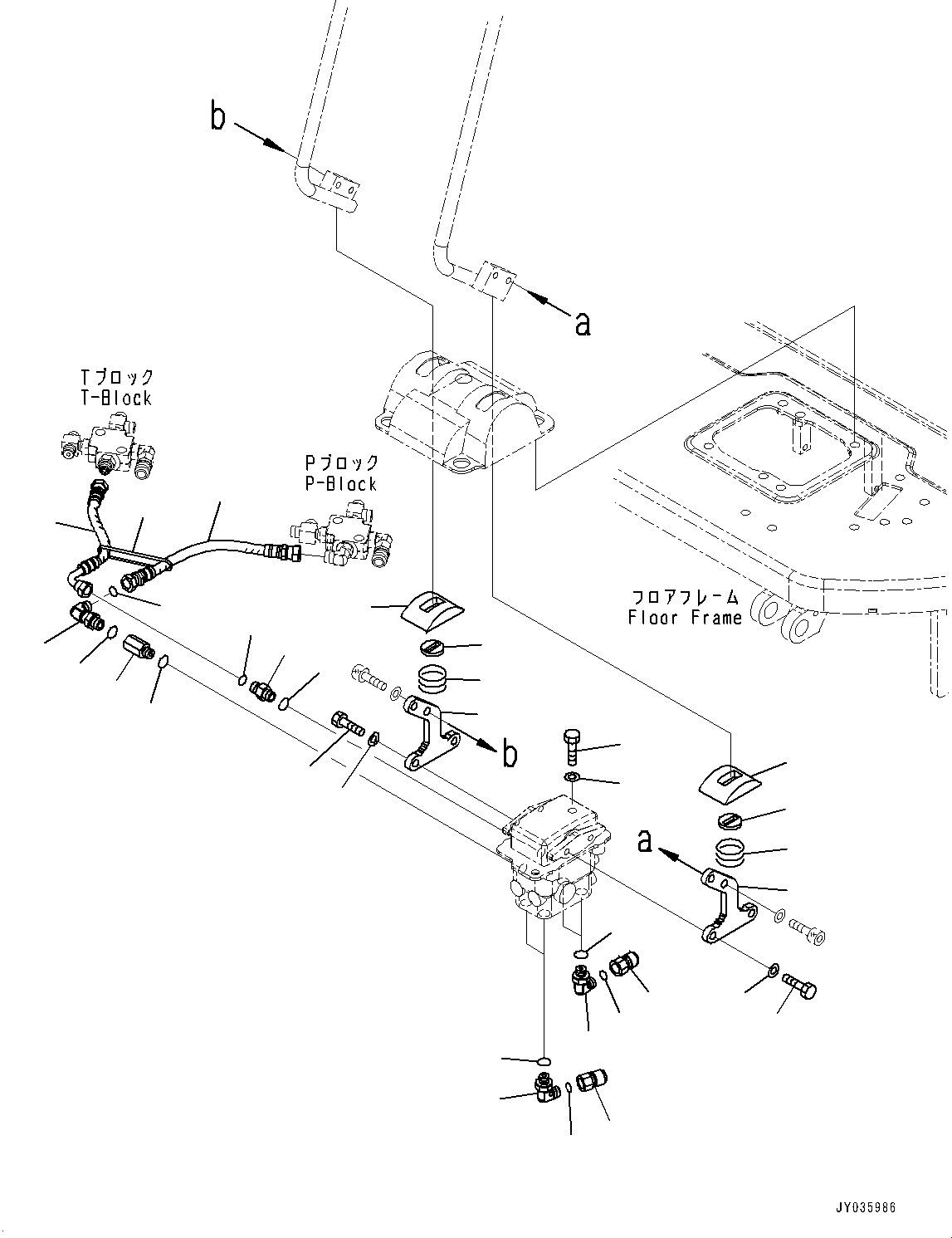 Komatsu parts book diagram for PC55MR-3 S/N 15001-UP: МЫ ? МЪ ?С, МЫ ?, ‘–ЌSКЮЩМЮ—P PPC ”ZЉЗ(#16501-)