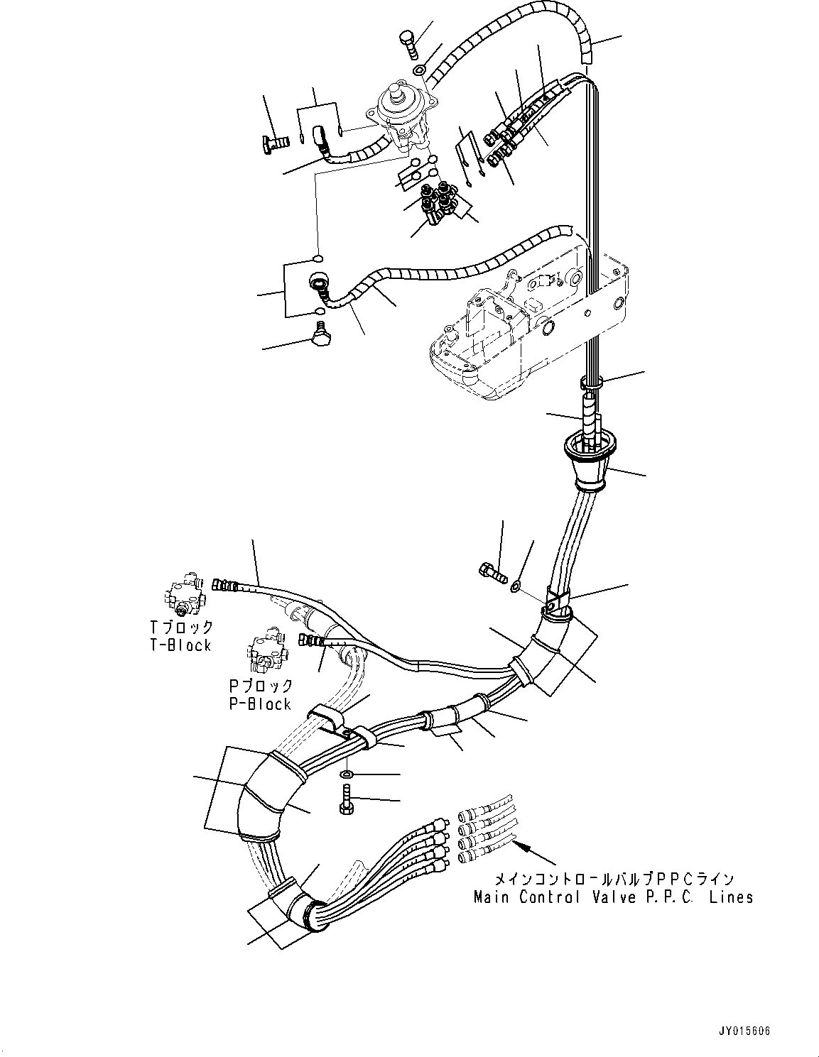 Komatsu parts book diagram for PC55MR-3 S/N 15001-UP: МЫ ? МЪ ?С, PPC ”ZЉЗ, Ќ ?(#16001-16500)