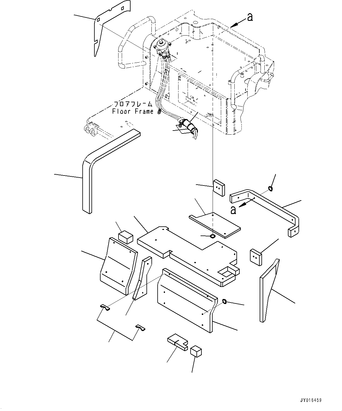 Komatsu parts book diagram for PC55MR-3 S/N 15001-UP: МЫ ? МЪ ?С, МЫ ?, ‰є•” ј ?Д(#16501-)