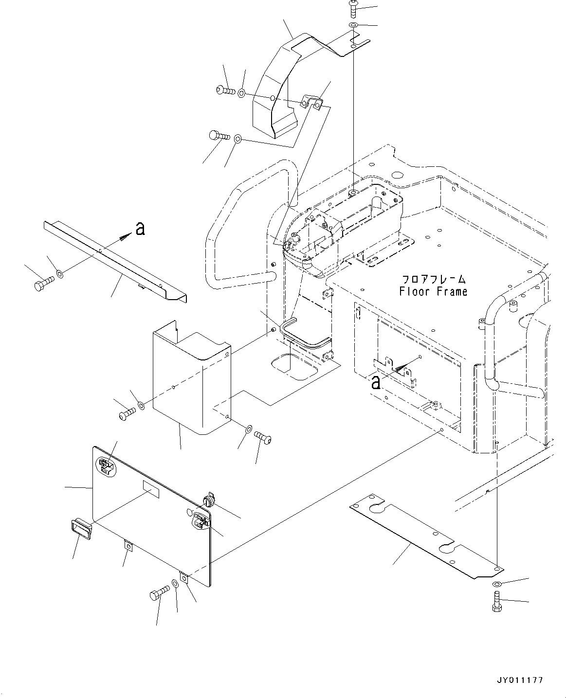 Komatsu parts book diagram for PC55MR-3 S/N 15001-UP: МЫ ? МЪ ?С,  ?КЮ ? (КЯЬ ?  ?ЭёЮЩ КЯЬ ? БЩД МЮЪ ?ДЮ •T)(#16501-)