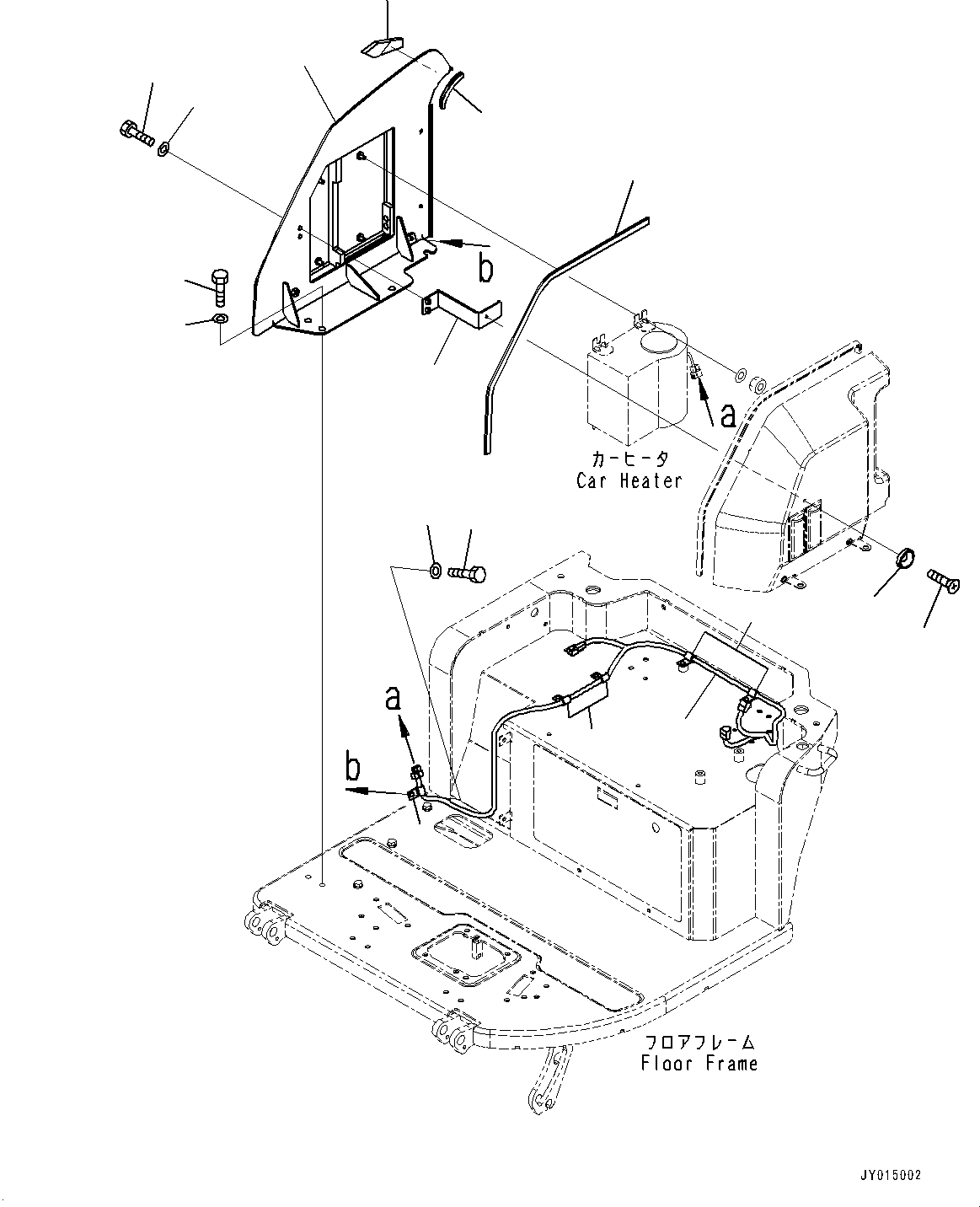 Komatsu parts book diagram for PC55MR-3 S/N 15001-UP: МЫ ? МЪ ?С, Л ?А (2/2)(#16501-)