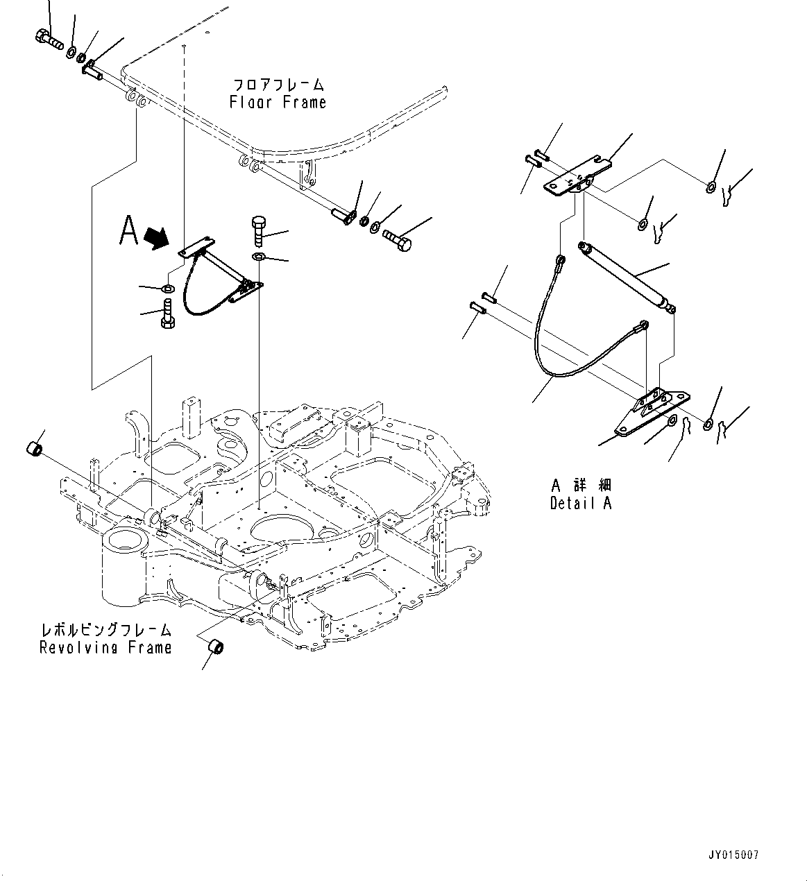 Komatsu parts book diagram for PC55MR-3 S/N 15001-UP: МЫ ? Ћж•T‚Ї,  ?ЮЅ ЅМЯШЭёЮЉЦ?A•”•I ( ? ?ЙЛЯ—P)(#15427-)