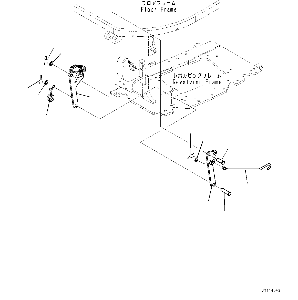 Komatsu parts book diagram for PC55MR-3 S/N 15001-UP: МЫ ? Ћж•T‚Ї, МЮЧ№ЇД ( ? ?ЙЛЯ—P)(#19841-)