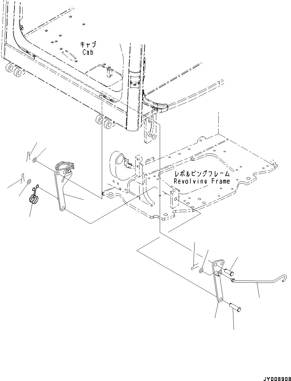 Komatsu parts book diagram for PC55MR-3 S/N 15001-UP: МЫ ? Ћж•T‚Ї, МЮЧ№ЇД ( ? ?МЮ—P)(#15427-19840)